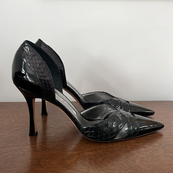 Manolo Blahnik Leather Pumps size 38.5 - Picture 4 of 6